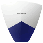 Sirene de exterior Hikvision DS-PS102X/BL, putere acustica@1 meter: 110 dBA,  PGM/BELL port, 3 tipuri de alarma: alarma de incendiu, alarma de panica, alarma de efractie, culoare alba, led albastru, IP55, alimentare: 9 to 16VDC, dimensiuni: 221x215x51mm, greutate: 475 g, temperatura de functionare