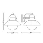 Aplica tip felinar pentru exterior Philips Damascus, 1xE27, max 60W ,IP44, 248x222x224mm, Maro - Image 2