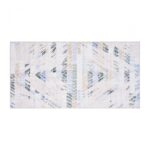 Covor printat, MABO 70x140 cm, lavabil cu spate antialunecare, inaltime fir 3mm