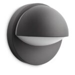 Aplica pentru exterior Philips June, 1xE27, max 42W, IP44, 135x195mm, Antracit