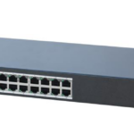 Switch Hikvision DS-3E0516R-O: 16 × 10/100/1000 Mbps RJ45 Port, tensiune alimentare: 100-240 VAC, 50/60 Hz, Max. 0.3 A, dimensiuni: 327.00 mm × 44.00 mm × 118.00 mm, greutate: 0.9kg, montare in rack.