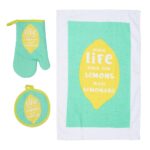 SET 3 PIESE BUCATARIE LEMON