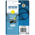 Cartus cerneala Epson 408L Ink Tank, DURABrite Ultra ink, Yellow, capacitate 21.6ml, 1.7k pagini, pentru WorkForce Pro WF-C4810DTWF.