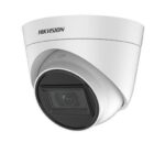 Camera supraveghere Hikvision Turbo HD turret DS-2CE78H0T-IT3FS(2.8mm), 5MP, microfon audio incorporat, senzor: 5 MP CMOS, rezolutie: 2560× 1944 @20fps, 4MP@30fps, 4MP@25fps, 1080P@30fps, 1080P@25fps, iluminare: 0.01 Lux@(F1.2, AGC ON), 0 Lux cu IR, lentila: 2.8mm, distanta IR: 40m, Digital