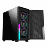 Carcasa GIGABYTE Aorus C500 Glass Mid Tower NEGRU - Image 2