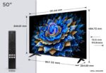 Televizor TCL QLED 50T69C, 126 cm, Smart Google TV, 4K Ultra HD, (Model 2025) - Image 2