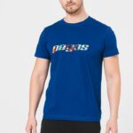 TRICOU  LOGO MULTICOLOR BARBATI   ROYAL BLUE-M