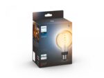 Bec LED inteligent vintage (decorativ) Philips Hue Filament Glob G93 ,Bluetooth, E27, 7W (40W), 550 lm, lumina alba (2200-4500K) - Image 2