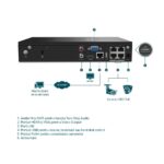 NVR PoE TP-Link VIGI 4 canale 1004H4P; 53W, 8 MP,1 SATA Interface, max 10TB(neinclus), H.265+; ONVIF - Image 3