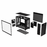 Carcasa ASUS AP201 PRIME CASE TG, Mini Tower, Black - Image 3