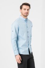 CAMASA CASUAL BARBATI LIGHT BLUE XXL - Image 2