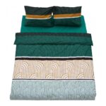 Lenjerie dubla 100% bumbac,4 piese, Deco