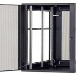 Rack de podea 19 Triton 22U 800x800mm usa perforata 80% panouri laterale/spate detasabile sectiuni pentru ventilatie activa, sectiuniacces cabluri sus/jos/spate IP20 negru