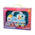 JUCARIE TRENULET CU LUMINI SI SUNETE, ALBASTRU, MOMKI - Image 3