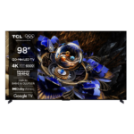 Televizor TCL QD-MiniLed 98X11K, 248 cm, Smart Google TV, 4K, 100Hz, Sunet Bang & Olufsen, Clasa G