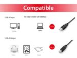 EQUIP 128860 USB 2.0 Type A to Type B Cable, 1.8m , Black, 16x15x1800mm - Image 4