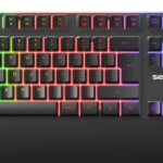 Tastatura gaming cu fir iluminata Serioux Nexor, interfata USB, numar de taste: 104, material ABS, anti-ghosting: 19 taste, lungime cablu 1.5m PVC, dimensiuni (LxAxH): 435.74 × 178.54 × 33.62 mm, negru