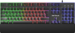 Tastatura gaming cu fir iluminata Serioux Nexor, interfata USB, numar de taste: 104, material ABS, anti-ghosting: 19 taste, lungime cablu 1.5m PVC, dimensiuni (LxAxH): 435.74 × 178.54 × 33.62 mm, negru