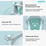 Scaun baie bebe cu ghidon , spatar reglabil , verde, U-Grow - Image 4