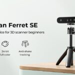 CREALITY 3D SCANNER CR-SCAN FERRET SE, Distanta lucru: 150-700mm, Raza single capture: 560x820x700mm, Precizie: 0.1mm, Viteza scanare: 30fps, Interfata: USB3.0 Type-C, Dimensiuni minime scanare: 150mm×150mm×150mm, Rezolutie 3D: 0.16mm, Greutate Produs: 105g, dimensiuni produs: 120*30* 26mm, Windows