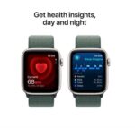Apple Watch SE GPS 44mm Starlight Aluminium Case with Lake Green Sport Loop - Image 4