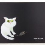Mouse pad Serioux, model Cat and mice, MSP02, suprafata textila, baza cauciucata, 250*200*3mm