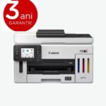 Multifunctional inkjet color CISS Canon Maxify GX6140, ( Print,Copy,Scan, Cloud), dimensiune A4 , duplex printare, ADF, viteza 24 ppm alb-negru, 15.5 ppm color, rezolutie 600X1200 dpi, alimentare hartie 250+100 coli, Scanner CIS, rezolutie scanare:1200x1200, 99 copii max,zoom:25%-400%, format
