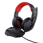 Kit Trust Basics gaming mouse+casti, negru