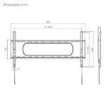 Suport TV de perete Serioux TV73-48F, compatibilitate  dimensiune ecran: 43"-90", compatibilitate VESA:50x50, 75x75, 100x100, 100x150, 150x100, 100x200, 200x100, 150x150, 200x200, 200x300, 300x200, 200x400, 400x200, 300x300, 300x400, 400x300, 600x200, 400x400, 600x300, 600x400, 700x400, 800x400 - Image 6