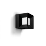 Aplica LED pentru exterior Philips Parterre, 8W (58W), 800 lm ,luminacalda (2700K), IP44, 130x130x130mm, Negru - Image 2