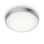 Plafoniera LED Philips Doris CL257, 17W, 1700 lm, lumina neutra (4000K) ,IP44, 31.3cm, Nichel