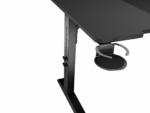 Birou gaming Genesis Holm Modular 160, material lemn/metal, reglabil pe inaltime 70 - 90 cm, iluminare RGB, management cabluri, negru - Image 18