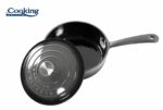 TIGAIE  ADANCA FONTA EMAILATA + CAPAC 24 X 8 CM, 2.5 L, MARBLE GREY, COOKING BY HEINNER - Image 3