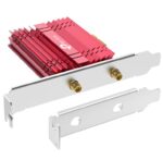 Adaptor wireless TP-Link, ARCHER TXE75E, AX5400, 2 x antene externe Dual-Band 5Ghz, 2.4 Ghz, PCI-E WI-FI 6E dimensiuni: 120.8 × 78.5 × 20.9 mm, Bluetooth 5.2. - Image 2