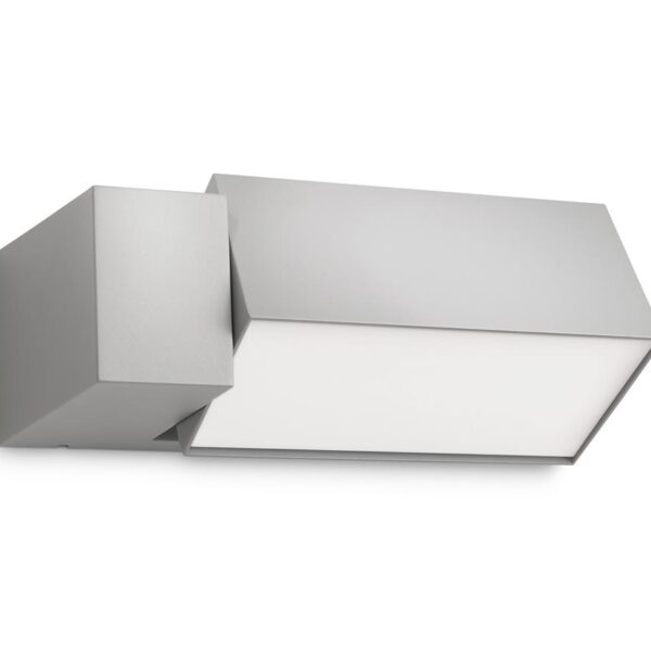 Aplica pentru exterior Philips Border, 1xE27, max 42W, IP44 ,148x268x93mm, Gri