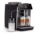 Espressor automat Philips Saeco GranAroma SM6582/10, 16 bauturi, Ecran TFT color, 6 profiluri utilizator, filtru AquaClean, Rasnita ceramica, Argintiu/Negru