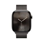 Apple Watch Series 10 Cellular 46mm Slate Titanium Case with Slate Milanese Loop - S/M