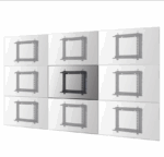 Suport Neomounts pentru Video wall, 42"-70", 35kg, VESA min. 200x200 mm, VESA max. 600x400 mm, negru