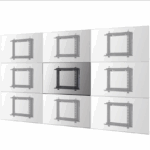 Suport Neomounts pentru Video wall, 42"-70", 35kg, VESA min. 200x200 mm, VESA max. 600x400 mm, negru