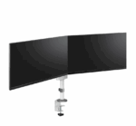 Brat dublu monitor Neomounts DS60-425WH2; pentru display-uri cu diagonale 17"-27", sistem de prindere VESA 75x75~100x100, greutate maxima suportata 8 - per ecrankg, tilt +90°, -30°, swivel +90°, -90°, rotate +360°, distanta fata de perete 128-460mm; inaltime reglabila manual 295-607mm; culoare alb - Image 3