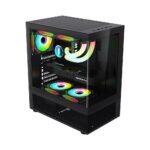 Carcasa 1st PLAYER MI7-A, RGB, Mid Tower, Black - Image 2