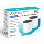 TP-Link AX3000 whole home mesh Wi-Fi 6 System, Deco X55(2-pack);  Standarde Wireless: IEEE 802.11ax/ac/n/a 5 GHz, IEEE 802.11ax/n/b/g 2.4 GHz, Interfata: 3 LAN/WAN Gigabit Ethernet Ports, 2 x antene interne per unitate, 2402 Mbps (5 GHz), 574 Mbps (2.4 GHz).