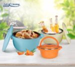 SET 3 CASEROLE TERMICE 2+4+6L,BELLY BLUE, ART OF DINING BY HEINNER - Image 11