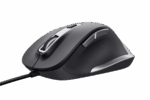 Mouse Trust Fyda cu fir, optic, interfata USB 2.0 rezolutie maxima 5000 DPI, 6 butoane, negru - Image 2