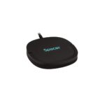 Incarcator wireless Spacer, Quick Charge 15W Qi, conector Type-C, rol de stand prin prindere magnetica, negru - Image 4