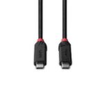 Cablu Lindy 1m USB4 240W Type C, 40 Gbps, Black Line - Image 4