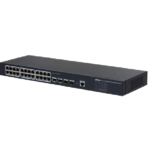 DAHUA 28 PORT MANAGED GB SWITCH SG4028, Interfata:Port 1-26: 26 × RJ45 10/100/1000Mbps, Port 27-28: 2 × SFP 1000Mbps, 1 x Console, Switching Capacity: 56 Gbps, Dimensiuni: 440 mm × 163.85 mm × 43.65 mm, Greutate: 1.57 kg,