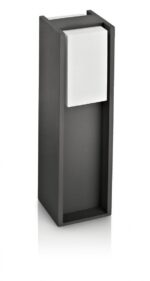 Stalp pentru iluminat exterior Philips Bridge, 1xE27, max 42W, IP44 ,402x121mm, Antracit - Image 2