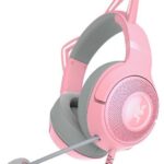 Casti Head-band RAZER Kraken Kitty V2 Quartz Edition, Cu fir, Roz