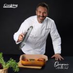 TAVA INALTA CUPTOR DIN ALUMINIU TURNAT + CAPAC 39 x 26 x 8.5 CM,  6 L, NICOLAI TAND, ORIGINI, COOKING BY HEINNER - Image 8